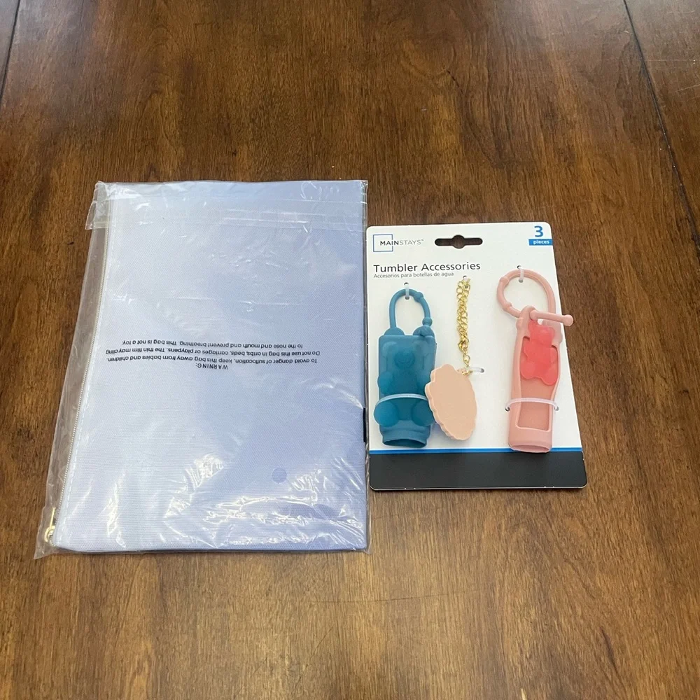 Tumbler Accessories with Zipper Bags